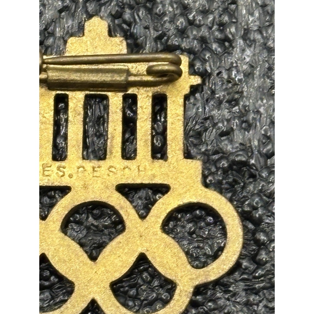 VTG 1936 XL Olympiade BERLIN Olympic Games Brandenburg Gate PIN BADGE GERMANY‎ - Picture 7 of 7